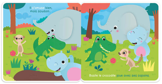 Livre de bain: Basile le crocodile - Coffret de bain Jeux & loisirs créatifs La family shop