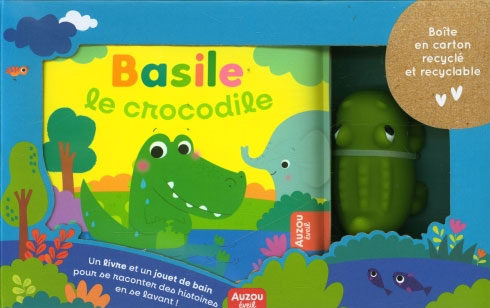 Livre + jouet de bain Basile le crocodile – Boutique LeoLudo