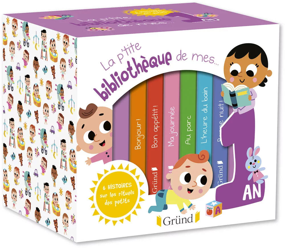 La p'tite bibliothèque de mes 1 an - Coffret en 6 volumes - 1 an Livres La family shop