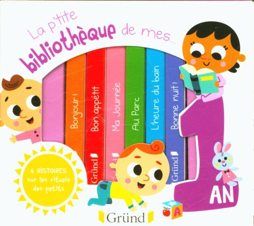 La p'tite bibliothèque de mes 1 an - Coffret en 6 volumes - 1 an Livres La family shop