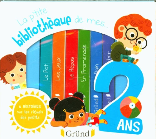 La p'tite bibliothèque de mes 2 ans - Coffret en 6 volumes - 2 ans Livres La family shop