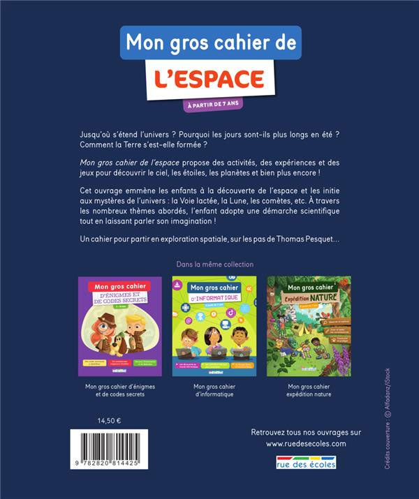 Mon gros cahier de l'ESPACE - Cahier de jeux Cahiers de jeux La family shop