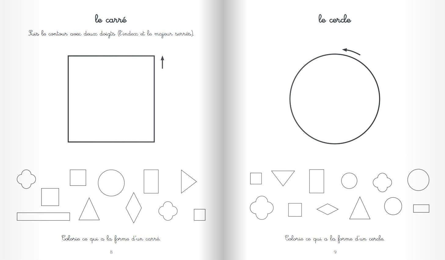 Mon cahier Montessori: travail de la main, nombres, lettres et sons, formes, nature... Montessori & Steiner La family shop
