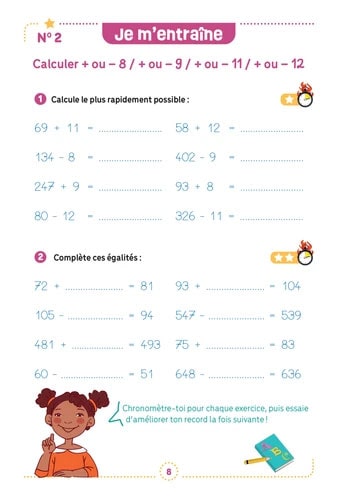Cahier de calcul mental - Addition, soustraction, multiplication - Dès 7 ans - (4 - 6e harmos) Appuis scolaires Dilisco - OLF (Attention new Edit en 2025)