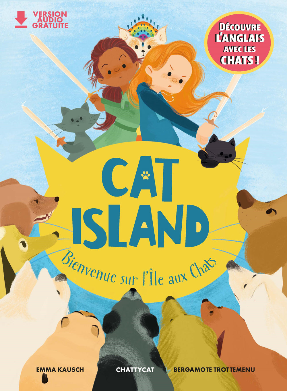 Cat Island - Bienvenue sur l'île aux chats - textes en français et anglais Livres La family shop