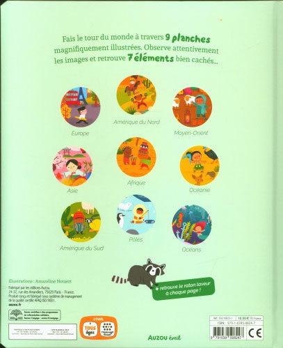 Cherche et trouve des tout-petits - Autour du monde Livres OLF