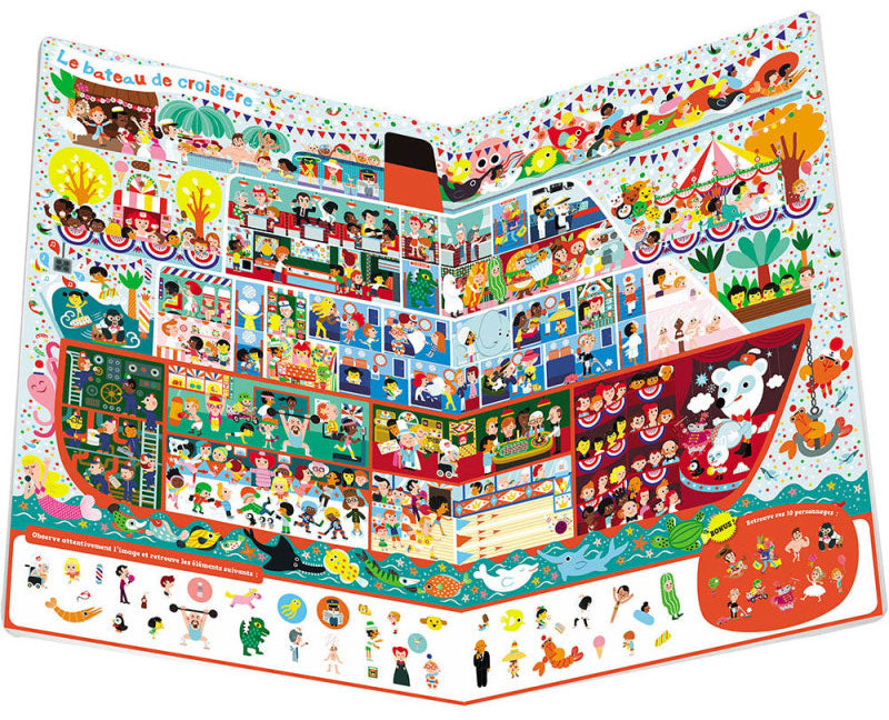 Cherche et Trouve GEANT: à tous les étages Livres La family shop