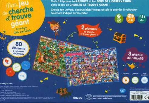 Mon jeu de Cherche et Trouve géant : au pays des contes Jeux & loisirs créatifs La family shop