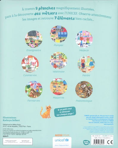 Cherche et Trouve des tout-petits - Les métiers - Dès 3 ans Cahiers de jeux La family shop