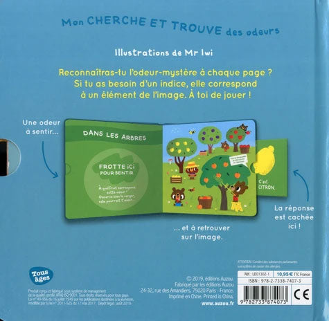 Mon Cherche et trouve des odeurs - Les fruits Livres La family shop
