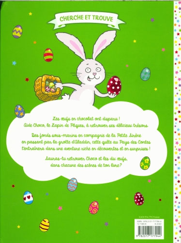 Cherche et trouve: où sont cachés le lapin et les oeufs de Pâques ? Cahiers de jeux La family shop
