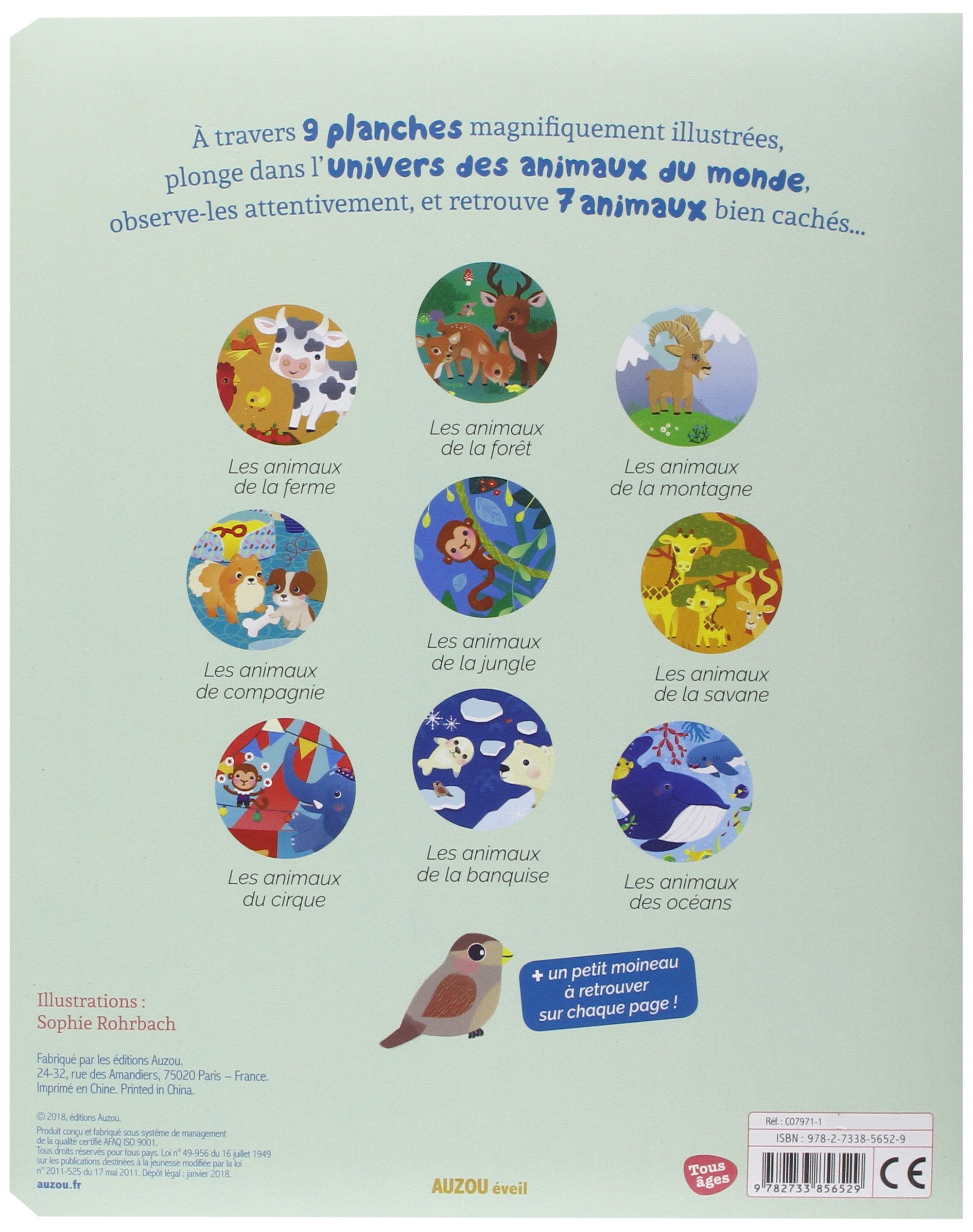 Cherche et trouve des tout-petits - Chez les animaux Livres olf