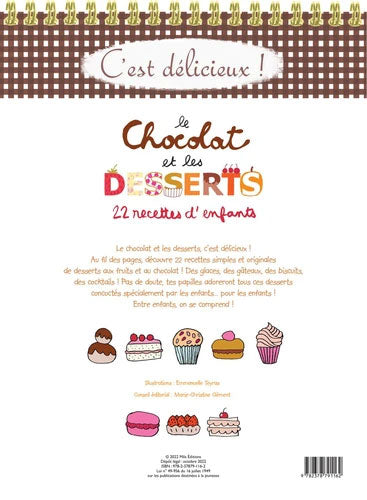 Le chocolat et les desserts - 22 recettes d'enfants Livres Dilisco