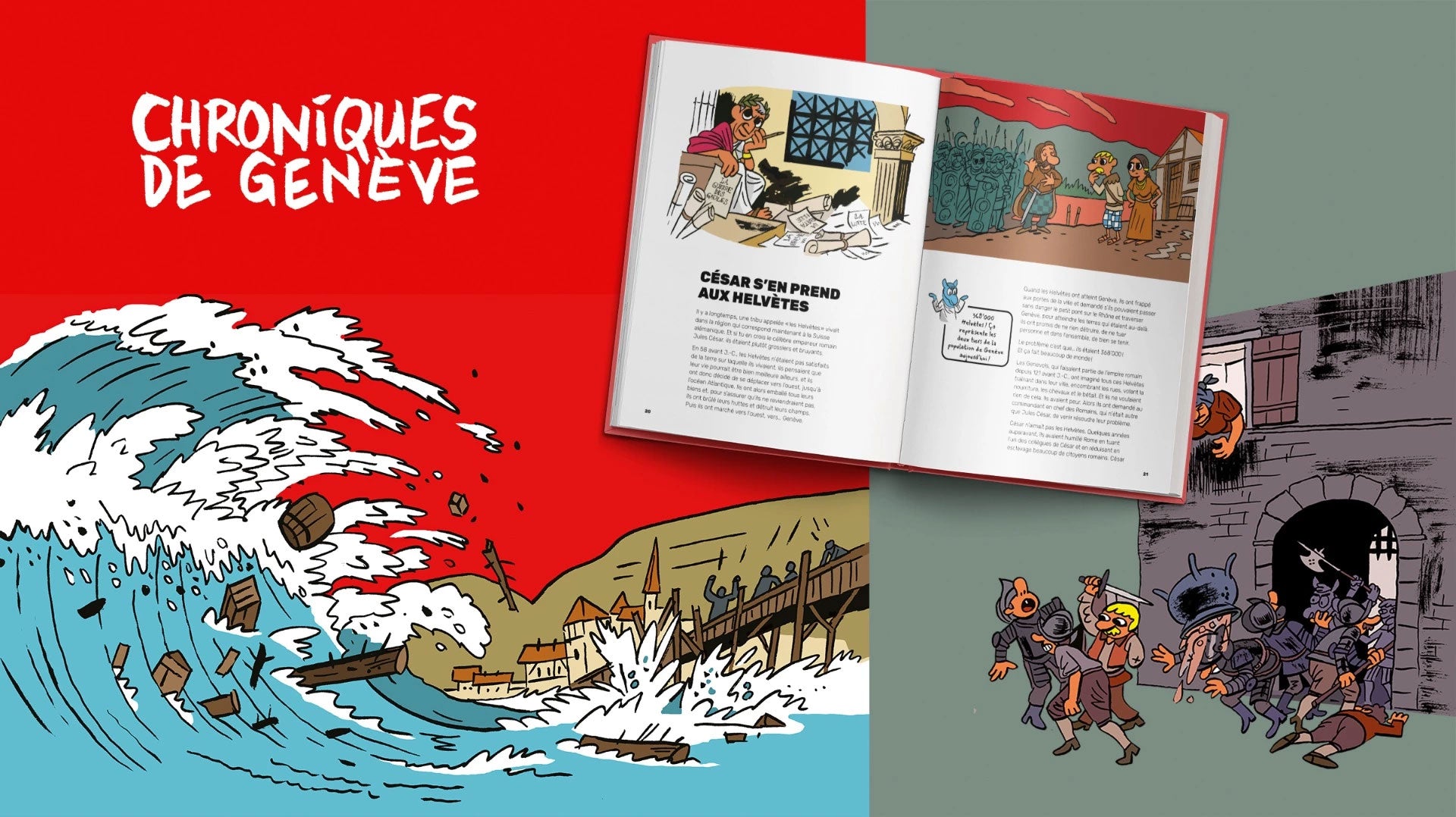Chroniques de Genève, une histoire de Genève illustrée Livres La family shop