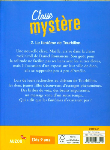Classe Mystère T2 - Le fantôme de Tourbillon Livres OLF
