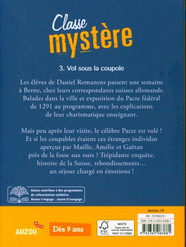 Classe Mystère T3 - Vol sous la coupole - Dès 9 ans Livres OLF