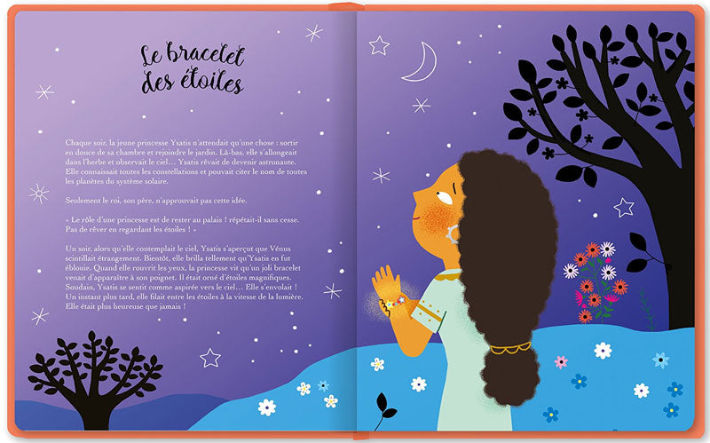 Mon coffret de bijoux et de princesses - 1 Album et 5 bijoux en bois Livres La family shop