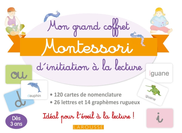 Mon grand coffret Montessori d'initiation à la lecture Montessori & Steiner La family shop