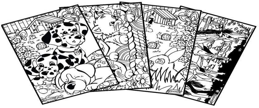 Animaux - Tableaux de velours à colorier - Dès 3 ans Jeux & loisirs créatifs La family shop