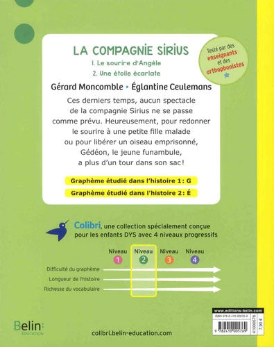 La compagnie Sirius. Dyslexie N2 - 4-5P Dyslexie et concentration La family shop