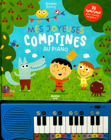Livre Mes joyeuses comptines au piano - Auzou