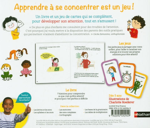 Je joue et j'apprends à me concentrer - Dès 4 ans Dyslexie et concentration La family shop