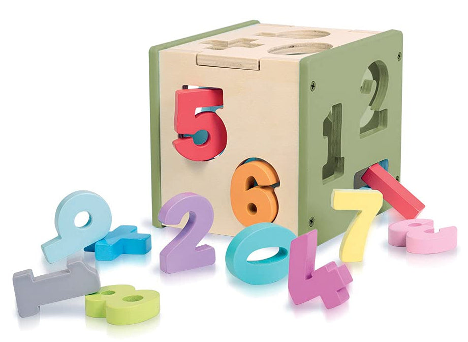 Le cube des chiffres - Coffret de jeu en bois dès 18 mois Jeux & loisirs créatifs La family shop