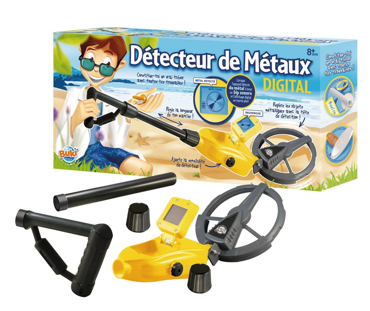 Détecteur de Métaux - Pour petits chercheurs de trésors - Dès 8 ans Jeux & loisirs créatifs Swissgames