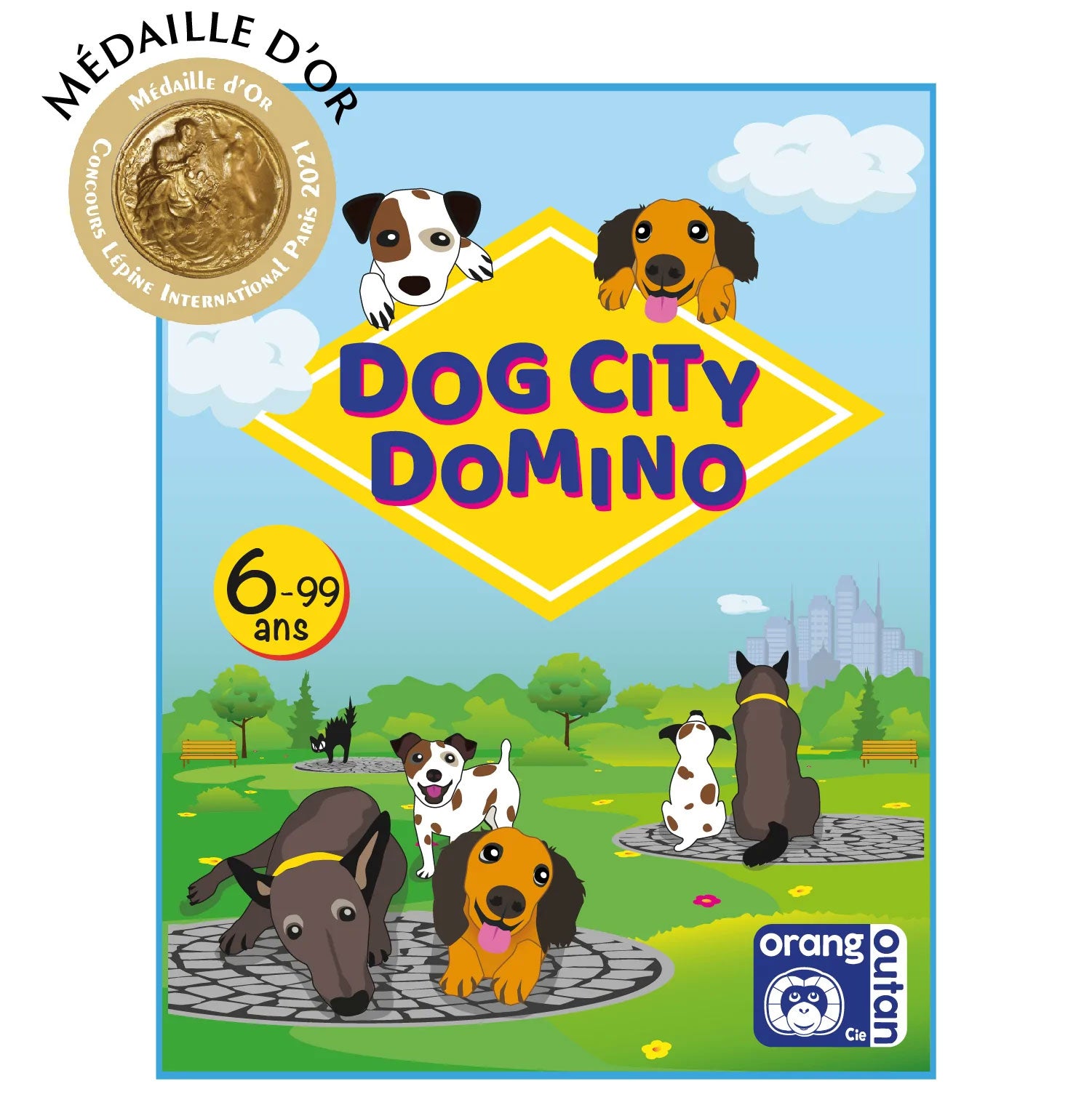Cartes et stratégie: dog city domino - 6 ans Jeux & loisirs créatifs La family shop