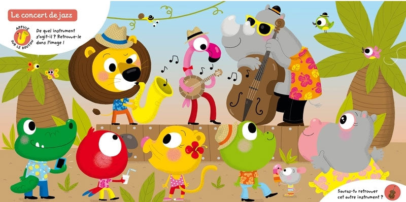 Ecoute et cherche les instruments de musique Livres La family shop