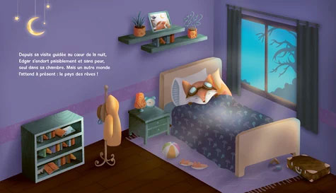 Edgard le renard : livre enfant sur les cauchemars et mauvais rêves Livres La Family Shop