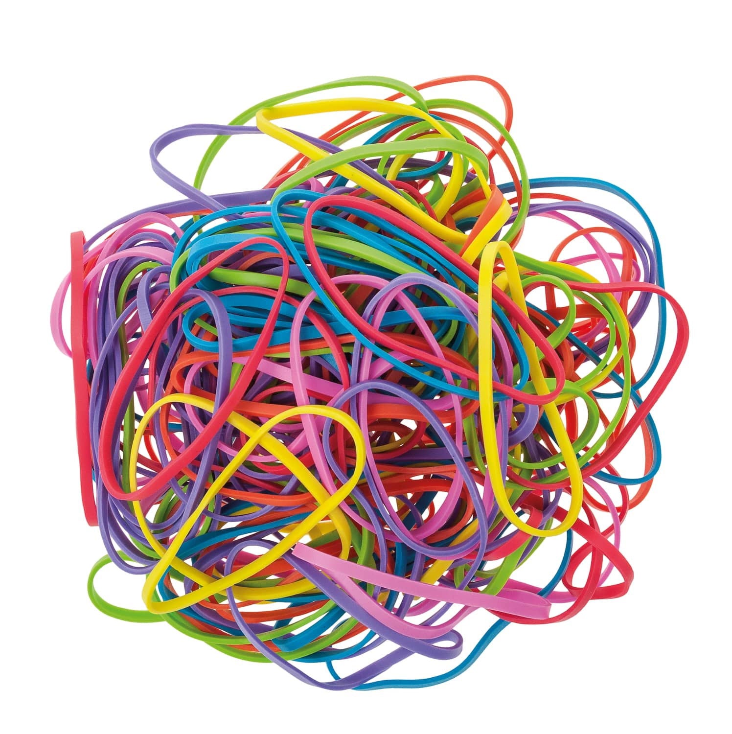 Élastiques de différentes couleurs vives - Env. 50x3mm - Env. 125 Pièces Jeux & loisirs créatifs Opitec