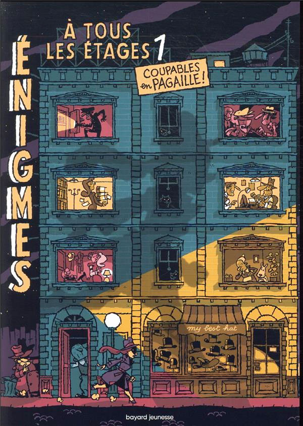 Livre jeux : Enigmes à tous les étages - T1, Coupables en pagaille - Dès 7 ans Cahiers de jeux La family shop