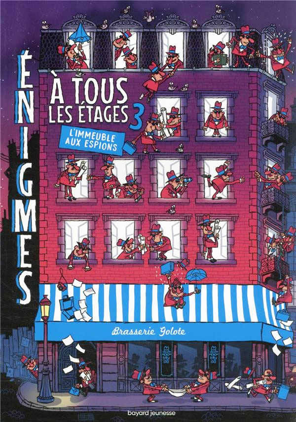 Livre jeux : Enigmes à tous les étages - T3, l'immeuble aux espions - Dès 8 ans Cahiers de jeux La family shop