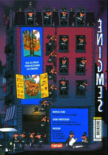 Livre jeux : Enigmes à tous les étages - T3, l'immeuble aux espions - Dès 8 ans Cahiers de jeux La family shop
