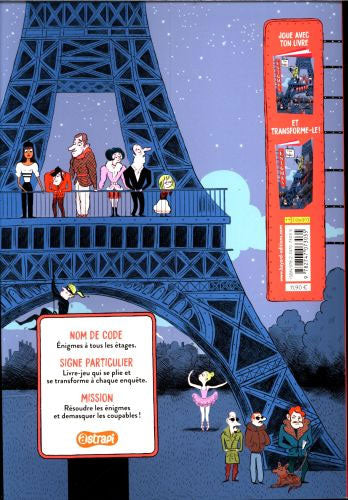 Livre jeux : Enigmes à tous les étages - T4, A Paris - Dès 8 ans Cahiers de jeux La family shop