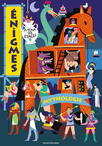 Livre jeux : Enigmes à tous les étages - T6, Mythologie - Dès 8 ans Cahiers de jeux La family shop
