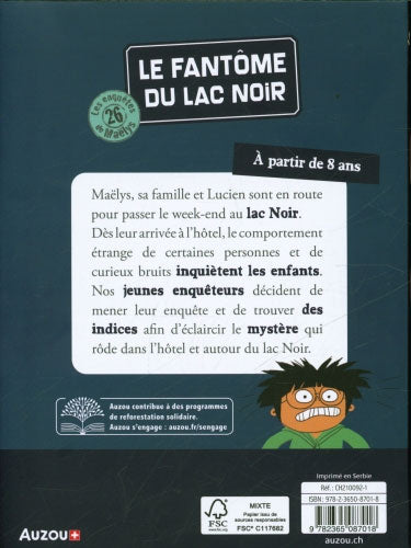 Les enquêtes de Maëlys - T26: le fantôme du Lac Noir - Dès 8 ans Livres La family shop