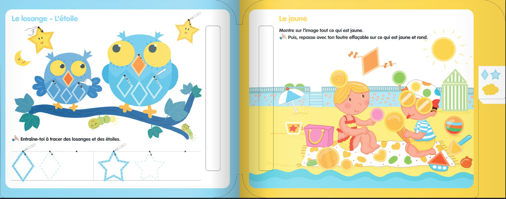 Mes premières formes et couleurs : j'écris, j'efface, j'apprends ! Cahiers de jeux OLF