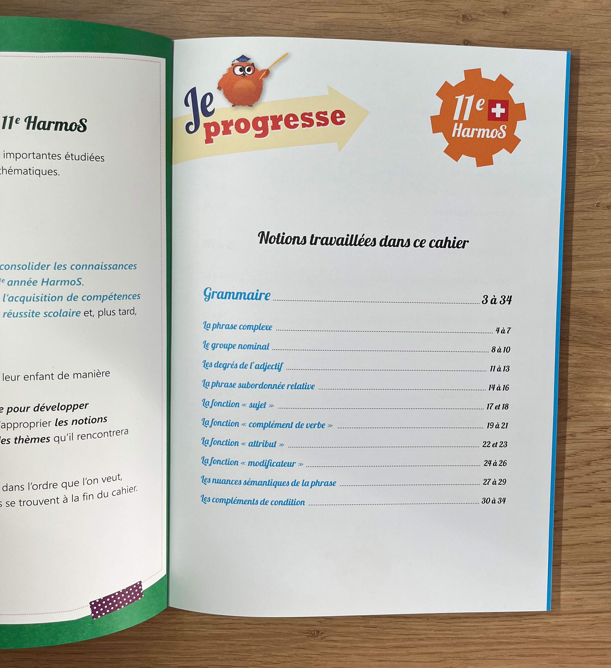 11P Harmos - Je progresse en Français. Appuis scolaires OLF
