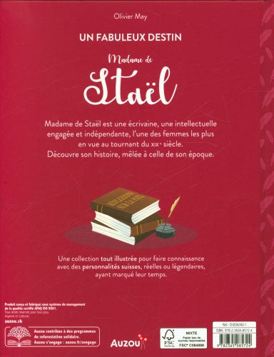 Madame de Staël: un fabuleux destin - Dès 8 ans Livres Auzou - OLF