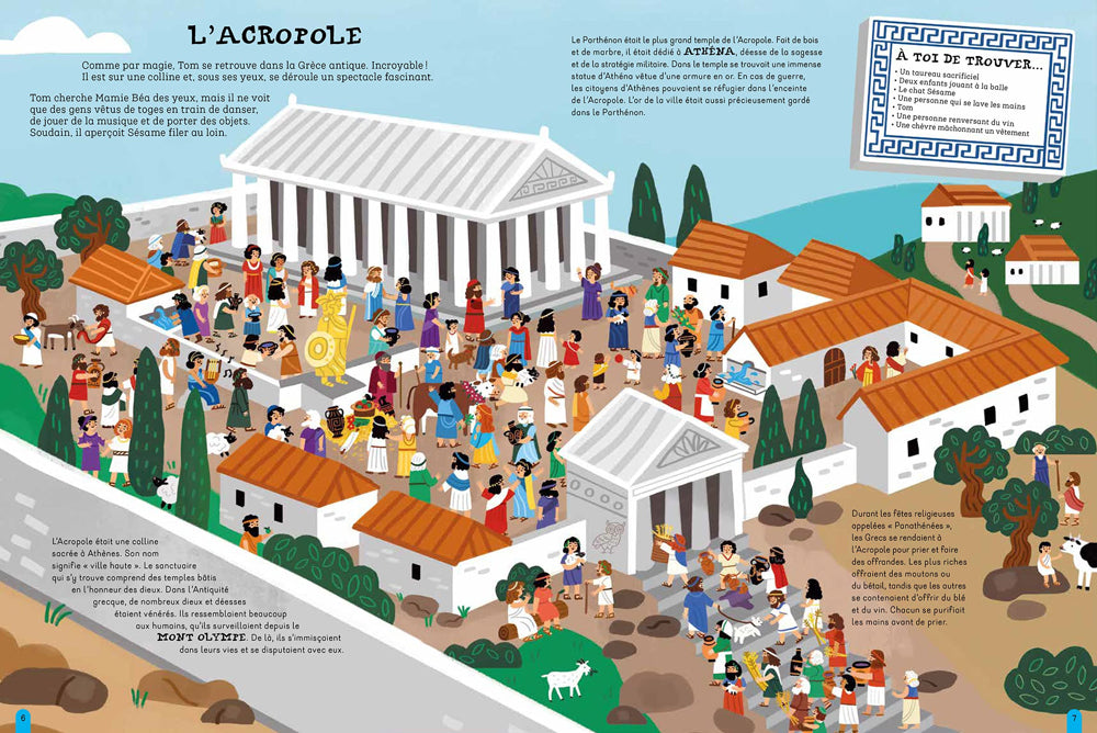 Cherche Tom dans les couloirs du temps - Grèce antique Livres La family shop