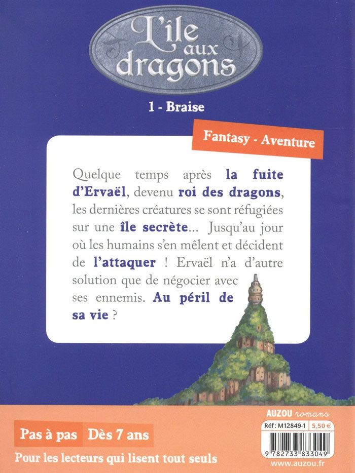 L'île aux dragons T1: braise Livres La family shop