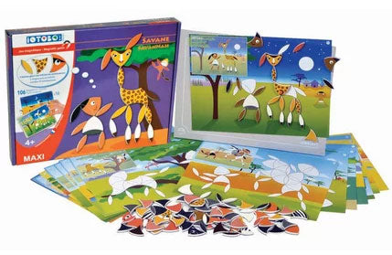 IOTOBO 4 - Savane - 106 magnets - Dès 4 ans Jeux & loisirs créatifs Servidis