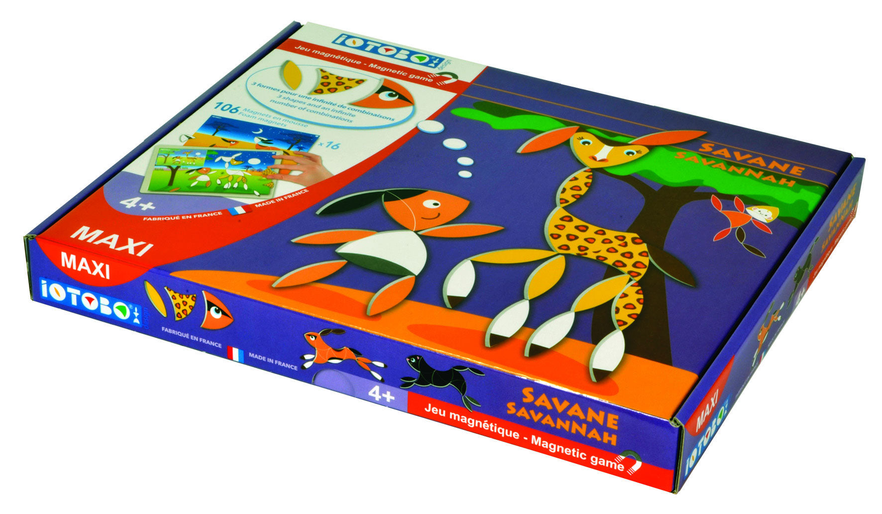 IOTOBO 4 - Savane - 106 magnets - Dès 4 ans Jeux & loisirs créatifs Servidis