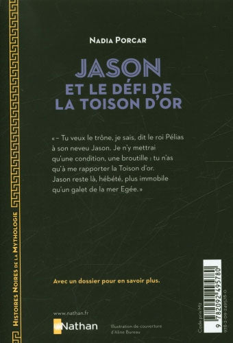 Jason et le défi de la Toison d'Or - Histoires noires de la mythologie Livres La family shop