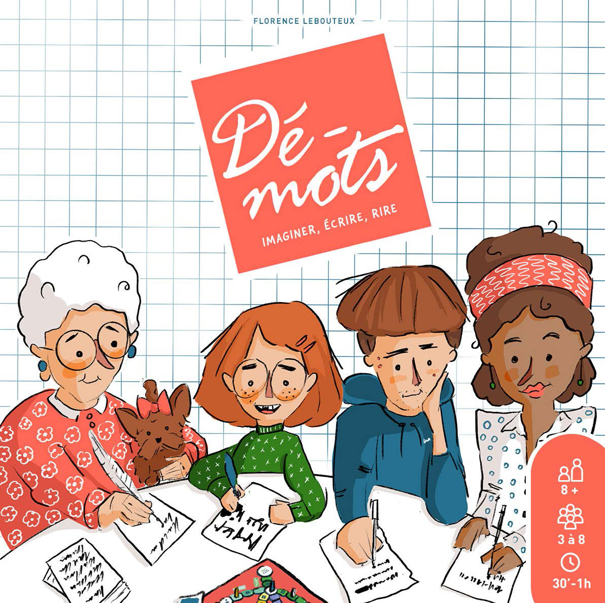 Dé-mots, jeu pour imaginer, écrire et rire - Dès 8 ans Jeux & loisirs créatifs La family shop