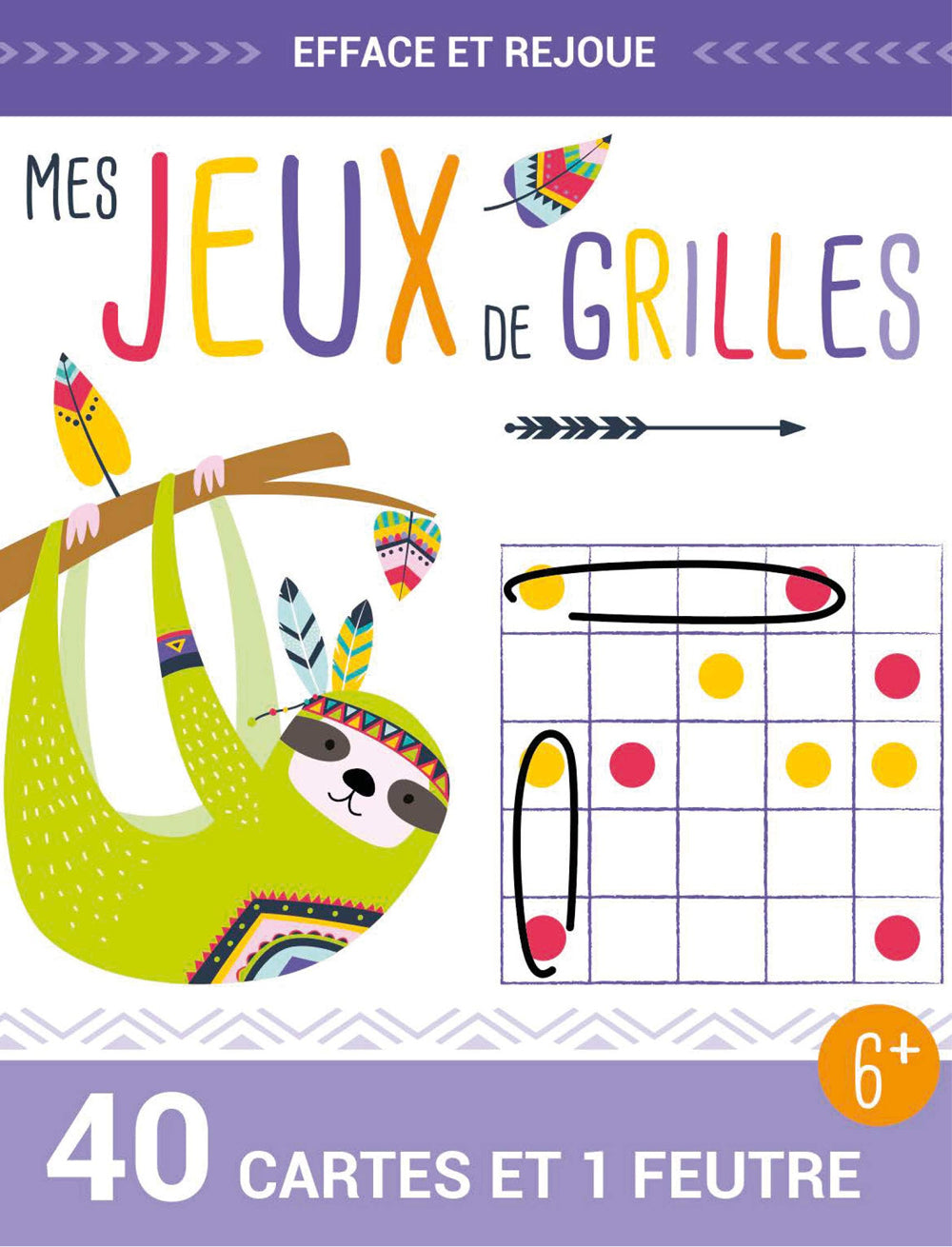 Mes jeux de grilles - efface et rejoue Cahiers de jeux La family shop