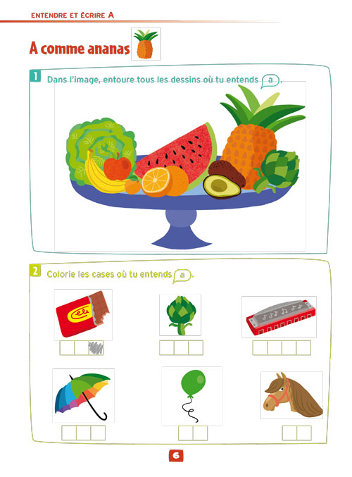 Cahier de jeux: des jeux avec les sons et les lettres - 5-7 ans - 1-3P Cahiers de jeux La family shop