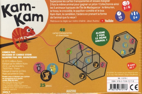 P'tit jeu de Kam Kam - Dès 5 ans Jeux & loisirs créatifs La family shop